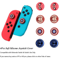 Miniatyrbillede 4 af 5: 2 stk. skridsikre silikone analoge trådløse controllerbeskyttelseshætter, der er kompatible med Nintendo Switch og Nintendo Switch Lite (C)