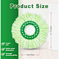 Pikkukuva 3 / 5: 4 kpl Vaihtomoppipäitä Libman Tornado Spin Mop -mopille, Uudelleenkäytettävä Mikrokuituinen Vaihtopää Libman Tornado Spin Mop -järjestelmälle, Helppo vaihtaa, Ma