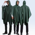 Miniatyrbillede 3 af 3: Vandtæt poncho, multifunktionel poncho, vandtæt til voksne, egnet til udendørsaktiviteter