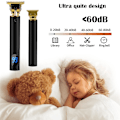 Miniatyrbild 5 av 5: Hårklippare för män, IPX7 vattentät professionell sladdlös elektrisk T-formad skäggtrimmer med LCD-display, USB-laddningsbar hårklippare Barb