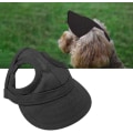 Miniatyrbild 5 av 5: (S-Svart) Hund Sport Mössa Katt Baseballkeps Husdjur Utomhus Solhatt Mode Solhatt Justerbar Randig Sommar Resa Hatt med Öronhål