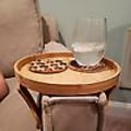 Miniatyrbillede 2 af 5: Træarmstøtte-klemmebord sofa vævbakke kaffe snack elektroniske produkter
