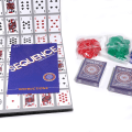 Miniatyrbilde 3 av 5: Sequence Premium Stunning sett med gigantisk sjakkbrett (20,25 x 26,25 tommer), eksklusive brikker og deluxe-kort, blå, alder 7+