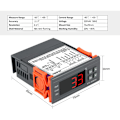 Miniatyrbilde 5 av 5: Digital temperaturkontroller STC-8080A+ kjøleskapstermostat for automatisk kjøleskapsavriming med NTC 220 V sensorprobe