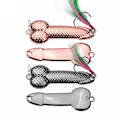 Miniatyrbillede 1 af 5: 4 stk. rose gold bly sort skala vej agn fiskeri grej falske lokkemad pailletter bulk fiskeartikler（11g）