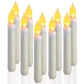 Miniatyrbillede 1 af 5: 12 stk. Flammeløse LED-stearinlys Lys Batteridrevet Votiv LED-spidslys til jul Bryllup Fødselsdagsfest Halloween Værelsesdekorationer, 6,5 x 0