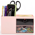 Miniatyrbillede 2 af 5: Pen Holder Desktop Organizer og tilbehør Multi-funktion blyant potte Desktop blyantholder Pen Organizer Desktop Organizer