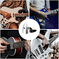 Miniatyrbild 5 av 5: 12 ställbara fingerplektrum, gitarrplektrum inklusive 8 st silver rostfritt stål gitarrplektrum + 4 st röda plastgitarr tummar