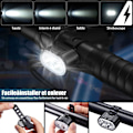 Miniatyrbillede 3 af 5: LED cykellys, USB genopladelige for- og baglygter, IPX5 vandtætte LED cykellys, dobbeltperle forlygter, egnet til alle cykler og