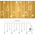 Miniatyrbilde 2 av 5: LED lyslenke for julegardin, 3,5 m, vanntett, magisk, for julevindu, 8 moduser, bryllupsfest, hage, soverom, USB-dekorasjon + b