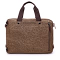 Miniatyrbillede 2 af 3: Lækker canvas taske, forretningstaske, bærbar crossbody rygsæk, tre-vejs taske, stor størrelse kan rumme 17-tommer computer taske