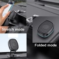 Miniatyrbilde 2 av 4: Magnetisk telefonholder til bil, sammenleggbar holder i legering med 360° rotasjonsbase for alle smarttelefoner, julegaver, bilnødvendigheter