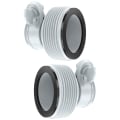 Miniatyrbilde 1 av 5: Passer til INTEX filterpumpetilkobling Sett med 2 adaptere 32-38mm