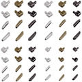 Miniatyrbild 1 av 5: Set med 12 metallblixtlås i 3 färger #3#5#8#10 Bottenblixtlås stift för sömnad Ersättningsblixtlås dragkedjor för reparationer
