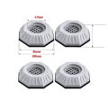 Miniatyrbillede 1 af 5: 4 stk. Forbedrede anti-vibrationsfødder, anti-vibrations vaskemaskinetæppe, vaskemaskinepuder, støjreducerende vaskemaskinetæppe, egnet til vaskemaskine