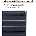 Miniatyrbilde 5 av 5: 100W Solcellepanel Vifte Kit Værbestandig DC Vifte for Små Hønsehus Drivhus Boder Dyrehus Vindusventilasjon