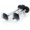 Miniatyrbillede 3 af 5: Klaxon højttaler forkromet lufttrompet 150DB 12V/24V universal til tog lastbil