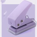 Pikkukuva 1 / 4: 15 1-reikäinen metallinen rei'itin (violetti väri), kapasiteetti 8 arkkia