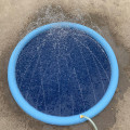 Pikkukuva 3 / 4: Suuri koirauima-allas, D150cm, 0,43mm paksuus, liukumaton koiran leikkimatto, kestävä kannettava puutarhalelu