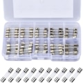 Miniatyrbillede 1 af 4: 100 stk. Smeltesikring af glas, 5 x 20 mm 250V Sortiment af glassikringer 0,2A, 0,5A, 1A, 2A, 3A, 5A, 8A, 10A, 15A, 20A, Verre Verre Verre Frove til husholdningsbrug