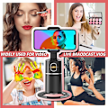 Miniatyrbillede 4 af 5: Smart Phone Holder Selfie Stick, Kamera Auto AI Tracking 360° Fotos og Videoer - Live Stream - Videoopkald - Kameramand - Live Video Chat til iPhone