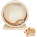 Miniatyrbillede 1 af 5: Lille dyrehjul, hamster træningshjul, hamsterhjul, lydløst træ hamster træningshjul, til hamstere, gerbiler, kæledyrsmus, hvide mus
