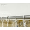 Miniatyrbillede 3 af 5: (Beige) Simpel Sølv Marmoreret Curt Gardiner - 180x180cm ,, Maskinvaskbart polyester bruseforhæng med nedre søm og 12 kroge, Badeværelse Badekar Cur