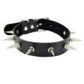 Miniatyrbild 5 av 5: Smycken Choker Halsband, 5 st Legering Äkta Läder Äkta Svart Choker Halsband, Unisex PU Läder Punk Gotisk Nitar Nitar Justerbar Halskedja