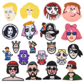 Miniatyrbillede 1 af 4: 20 stk. Cartoon Character Computer Broderet Pirat Prinsesse Broderede Klædestickers
