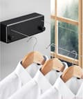 Retractable Clothesline, 4.2m Adjustable Stretchable Clothes Line, Outdoor Clothes Drying Pole, Outdoor Clothesline, for Hotel Interior, Bathroom, B