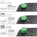 Miniatyrbild 2 av 5: 3 par (6 stycken) - Vit tumgreppset, joystick-lock, analog joystick-lock för Nintendo Switch Pro-kontroller  PS5 / PS4 / Slim/Pro-kontroller