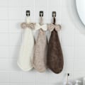 Miniatyrbillede 1 af 5: Sæt med 3 køkken- og badehåndklæder, dekorative håndklæder, koral mikrofiber håndklæder, smukke håndklæder, tør dine hænder med det samme (mørk C