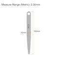 Miniatyrbild 3 av 4: 10 st Feeler Gauge 0,3 mm Tjockleksmätare 65MN Stål Metrisk Gap Mätverktyg, Enstaka Blad