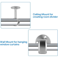 Miniatyrbilde 3 av 5: Sett med 4 robuste 32 mm metallgardinstangholdere for klesskapgardinstang, 32 mm dusjstangholder
