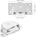 Miniatyrbillede 2 af 3: 2 stk. Møbelskydedøre Rulleskabs Skab Vindue Skydedør Hardware Tilbehør (Nylon Enkelt Hjul)