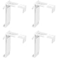 Miniatyrbillede 1 af 4: 4 sæt tilbehør til rullegardiner, stramningsstøtte til rullegardin, uden boring, justerbar fra 1,6 til 2,2 cm, til rullegardiner, bla