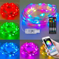 Miniatyrbild 5 av 5: Utomhuslykta mobiltelefon bluetooth punktkontroll magisk färg RGB läderlinje 3 linjer julbelysning