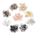 Miniatyrbillede 2 af 4: 500 O-ringe - Flere størrelser - Åbne ringe - Enkelt ringe - Jern ringe - C-ringe - Samlerringe - DIY smykketilbehør - 7x0,9 mm tykke (Sort)