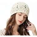 Miniatyrbilde 2 av 5: Vår/høst Beanies Håndlaget Heklet Slouchy Beanie for Kvinner