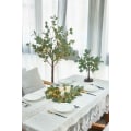 Miniatyrbild 2 av 5: Ljus Eucalyptus Girlang Batteridriven, Konstgjord Grönska Gren Vin Ljus för Jul Vår Spis Dekoration Inomhus och Utomhus