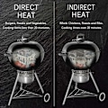 Miniatyrbilde 5 av 5: Kullkurver for Weber 7403, One Touch, Master Touch og alle andre 47 57 67 cm kullgriller, Kullkurv for Direkte og Indirekte Varme, Sett med 2