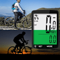 Miniatyrbillede 4 af 5: Cykelcomputer Trådløs Kilometertæller med LCD-display Regnfast Kørehastighedsmåler Temperaturmåling Stoppur Vandtæt, 3.15X2.1X0.73 I