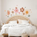Miniatyrbild 3 av 5: 1 set väggdekaler Färgglada blommor väggdekaler väggar retro blommor boho väggdekal stor trädgårdsblomma för salonger sovrum hus kontor soffor
