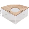Pikkukuva 3 / 5: Hamsterin kylpyhuone, Bathbox läpinäkyvä hamsteri suorakulmainen tuuletin akryyli kylpyhuonehiekka pienelle lemmikkihamsterille 15 x 1