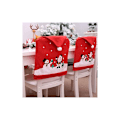 Miniatyrbild 1 av 5: Set med 6 stolaröverdrag för jul med tomteluva