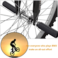 Miniatyrbillede 4 af 5: Par Antiskrid Aluminium Legering Cykel Fodstøtter, Cylindriske Fodstøtter til BMX Cykler, Cykelpedaler, Fremstillet af Kraftig Aluminium Legering - til Cykel Stu