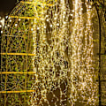 Miniatyrbilde 1 av 5: Solenergi lyslenke, 10 tråder 100 LED, vanntett, dekorativ, gyllen kobbertråd, for hage, juletre