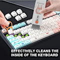 Miniatyrbillede 3 af 5: Tastatur rengøringssæt 11 i 1, multifunktionelt rengøringsværktøj tastatur rengøringsbørste med spray til kamera, bærbar computerskærm