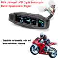 Miniatyrbilde 5 av 5: Universal motorsykkel digitalt turteller LCD-skjerm forgasser digitalt speedometer odometer med sensor