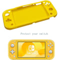 Miniatyrbilde 2 av 4: 2 stk. beskyttende deksel for Switch Lite i silikon, deksel for Switch Lite, gult og blått